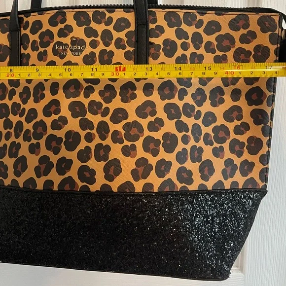 Kate Spade Leopard Print Tote with Black Accents - Picture 3 of 10